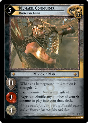 18R71 - Mumakil Commander, Bold and Grim - Click Image to Close
